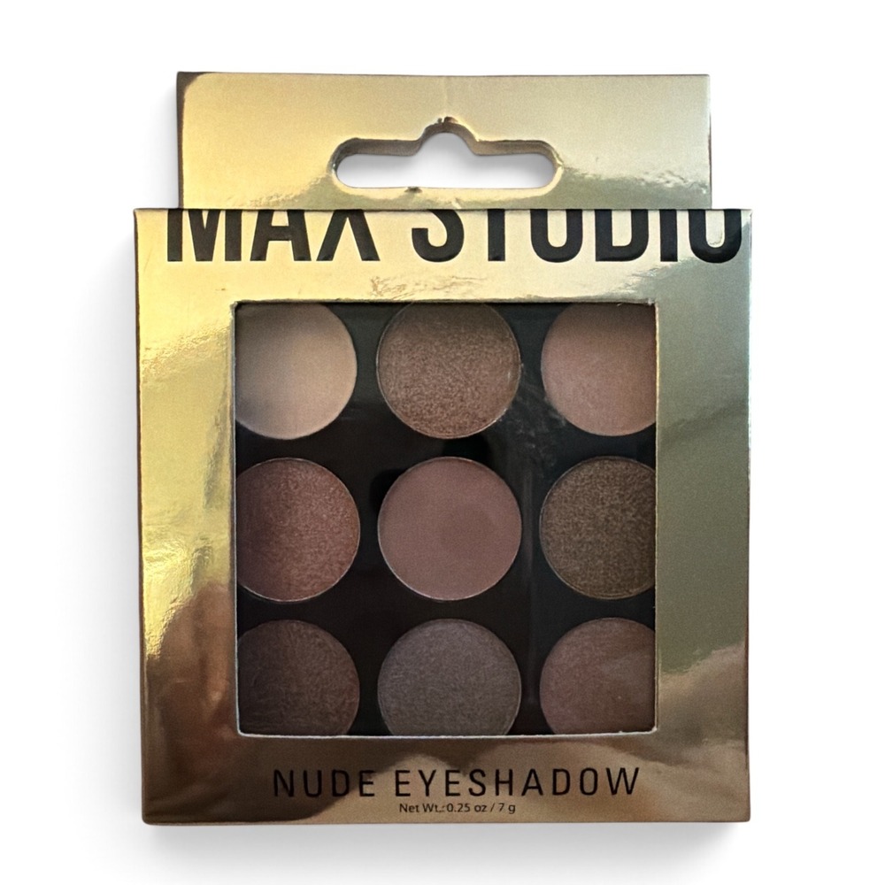 Max Studio 9 color Eyeshadow Pallet - Rose / Nudes - NIB